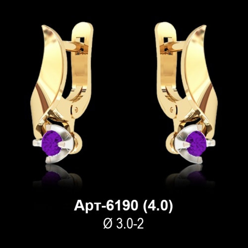 Серьги Арт-6190 восковка