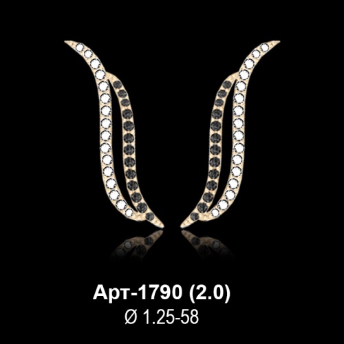 Серьги Арт-1790 восковка