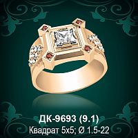 Мужской перстень ДК-9693 восковка