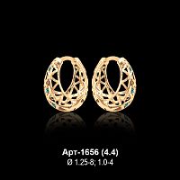 Серьги "Бублики" Арт-1656 восковка