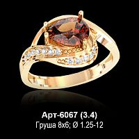 Кольцо Арт-6067 восковка
