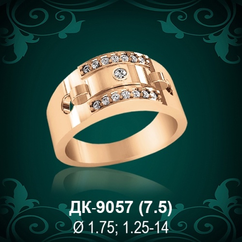 Мужской перстень ДК-9057 восковка