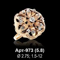 Кольцо Арт-973 восковка