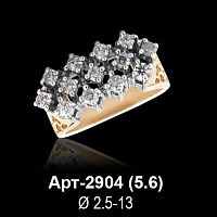 Кольцо Арт-2904 восковка