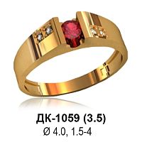 Кольцо ДК-1059 восковка