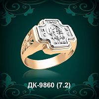 Мужской перстень "С Крестом" ДК-9860 восковка