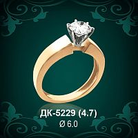 Кольцо "Одинарка" ДК-5229 восковка