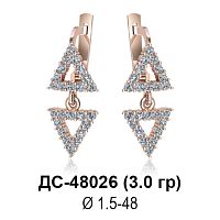 Серьги ДС-48026 восковка