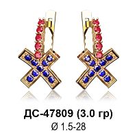 Серьги ДС-47809 восковка
