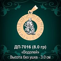 Знак Зодиака ДП-7016 (Водолей) восковка 