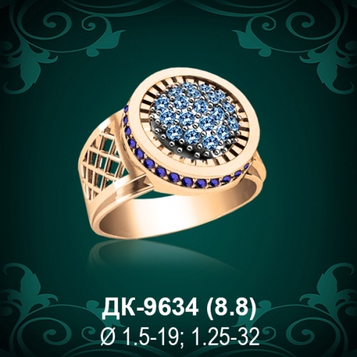 Мужской перстень ДК-9634 восковка