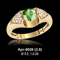 Кольцо Арт-6036 восковка