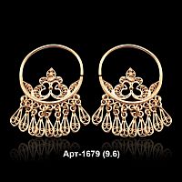Серьги "Цыганские" Арт-1679 восковка