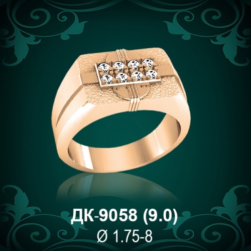 Мужской перстень ДК-9058 восковка