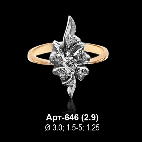 Кольцо Арт-646 восковка