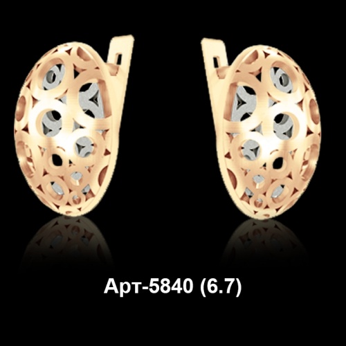 Серьги Арт-5840 восковка