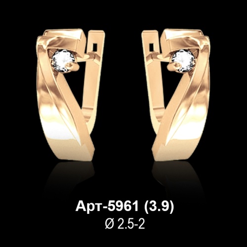 Серьги Арт-5961 восковка Серьги Арт-5961 восковка