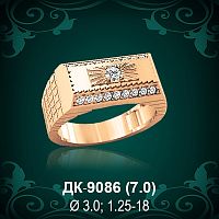 Мужской перстень ДК-9086 восковка