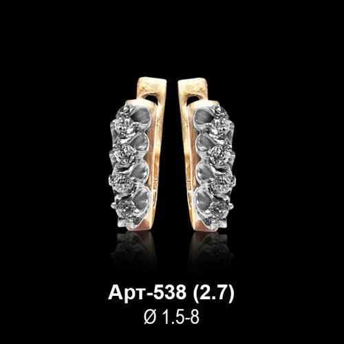 Серьги Арт-538 восковка