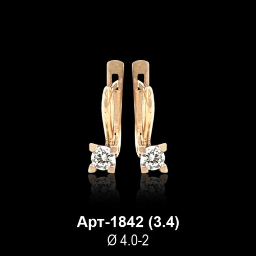 Серьги Арт-1842 восковка Серьги Арт-1842 восковка
