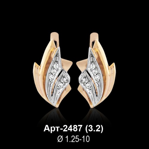 Серьги Арт-2487 восковка