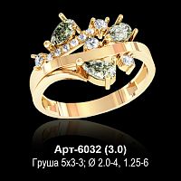 Кольцо Арт-6032 восковка