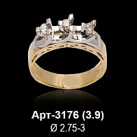 Кольцо Арт-3176 восковка