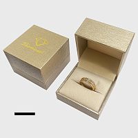 53322 Футляр "Diamond" для кольца (винил) - 60х60х45 мм