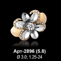 Кольцо Арт-2896 восковка