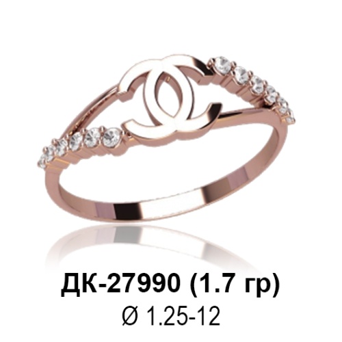 Кольцо "Шанель" ДК-27990 восковка