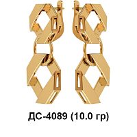 Серьги "Висячие" ДС-4089 восковка