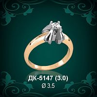 Кольцо "Одинарка" ДК-5147 восковка