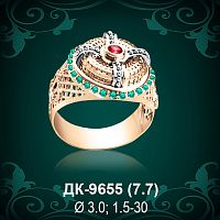Мужской перстень ДК-9655 восковка