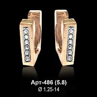 Серьги Арт-486 восковка