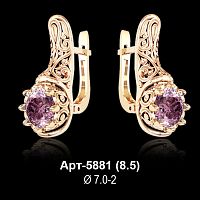 Серьги Арт-5881 восковка