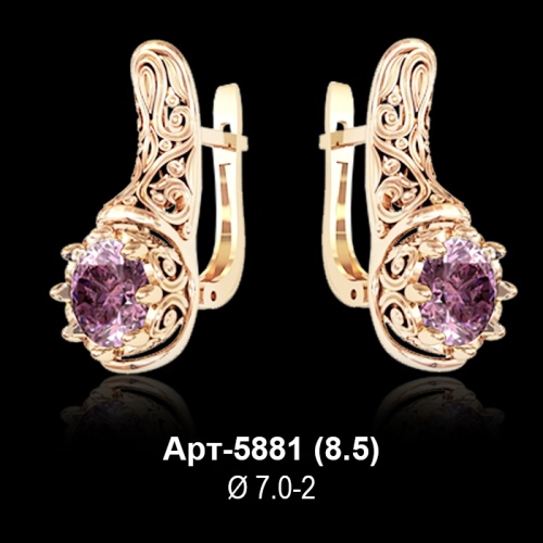 Серьги Арт-5881 восковка