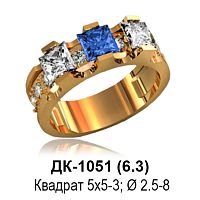 Кольцо ДК-1051 восковка