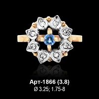 Кольцо Арт-1866 восковка