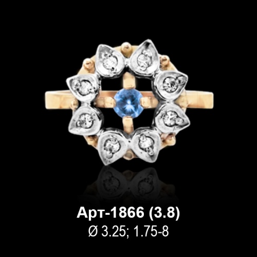 Кольцо Арт-1866 восковка