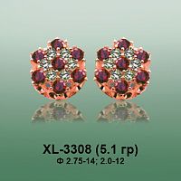 Серьги XL-3308 опока