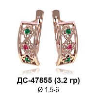 Серьги ДС-47855 восковка