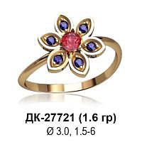 Кольцо "Цветок" ДК-27721 восковка