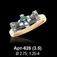 Кольцо Арт-626 восковка