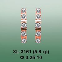 Серьги XL-3161 опока