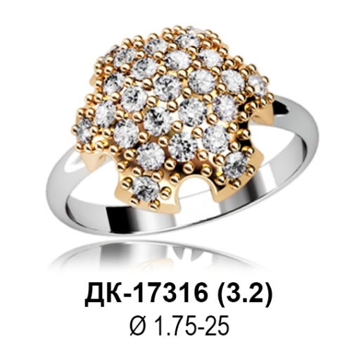 Кольцо ДК-17316 восковка