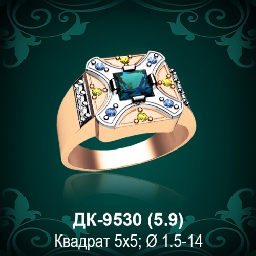 Мужской перстень ДК-9530 восковка
