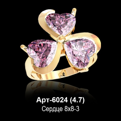 Кольцо Арт-6024 восковка
