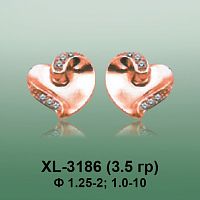 Серьги XL-3186 опока