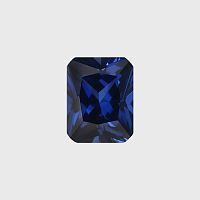 59544 Искусственный Сапфир (корунд) Октагон - 9х7 мм