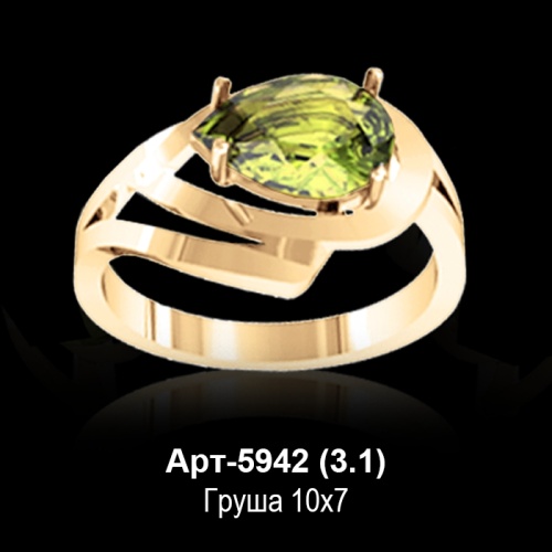 Кольцо Арт-5942 восковка